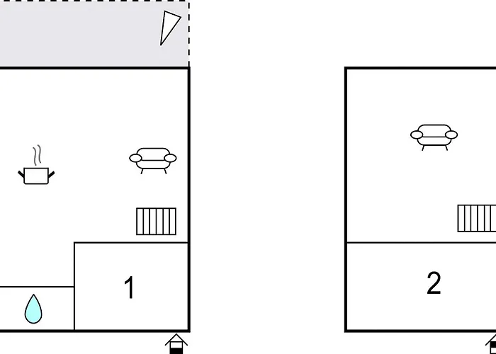 La Petite Maison Bleue Feriehus *